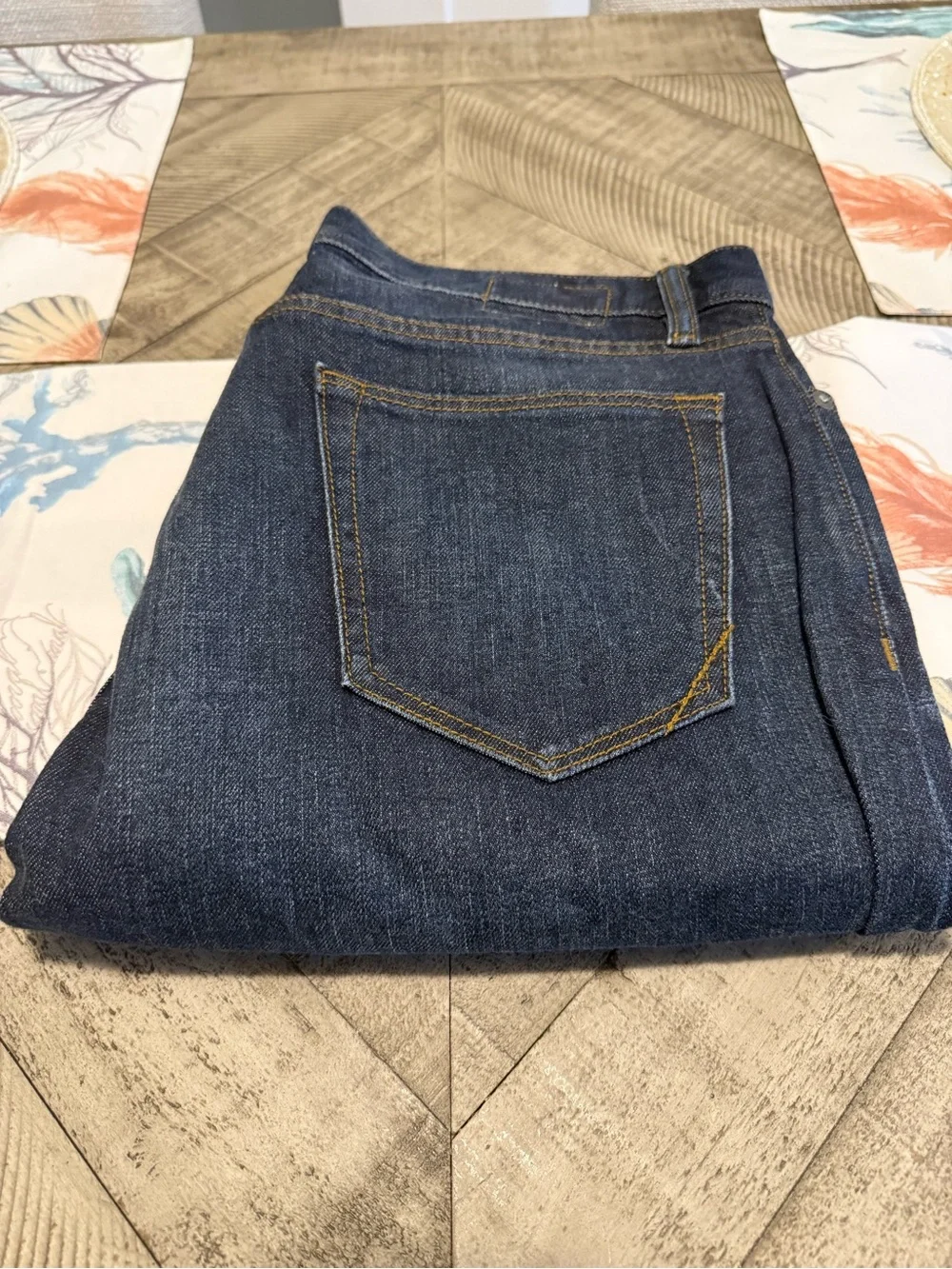 Banana Republic Dark Wash Straight-Leg Jeans